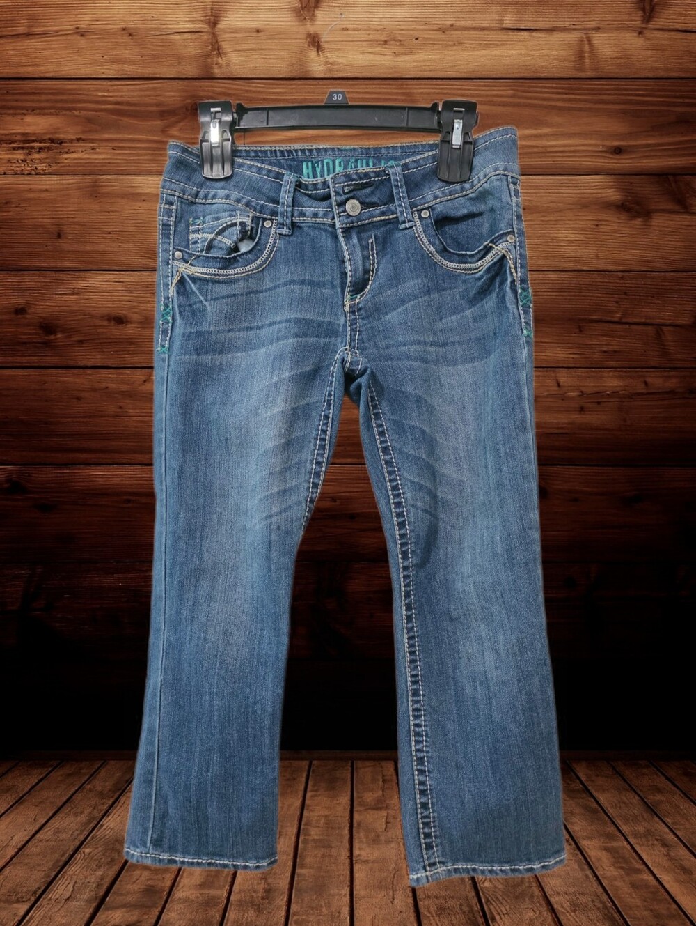 Hydraulic Women's Dark Blue Cropped Denim Capri